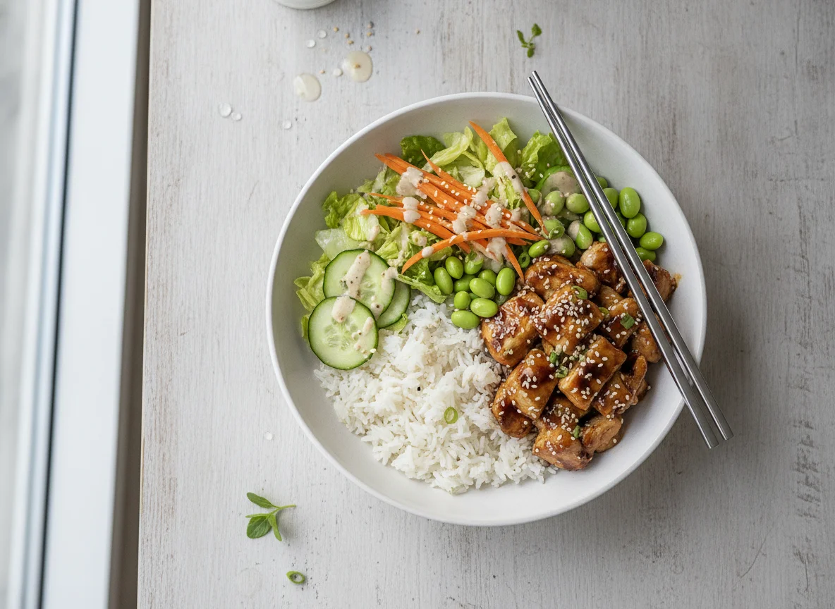 Teriyaki Chicken Poke Bowl photo