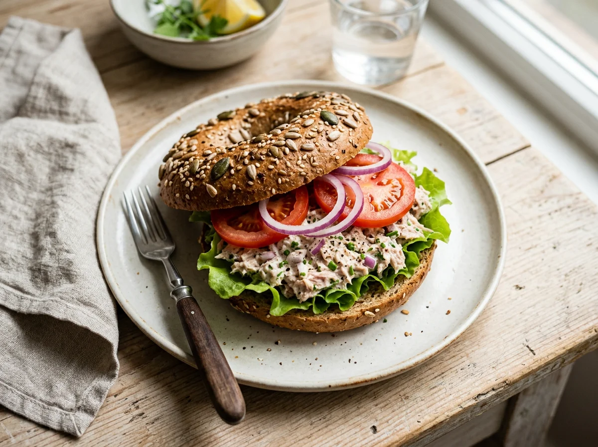 Thunfisch-Bagel photo