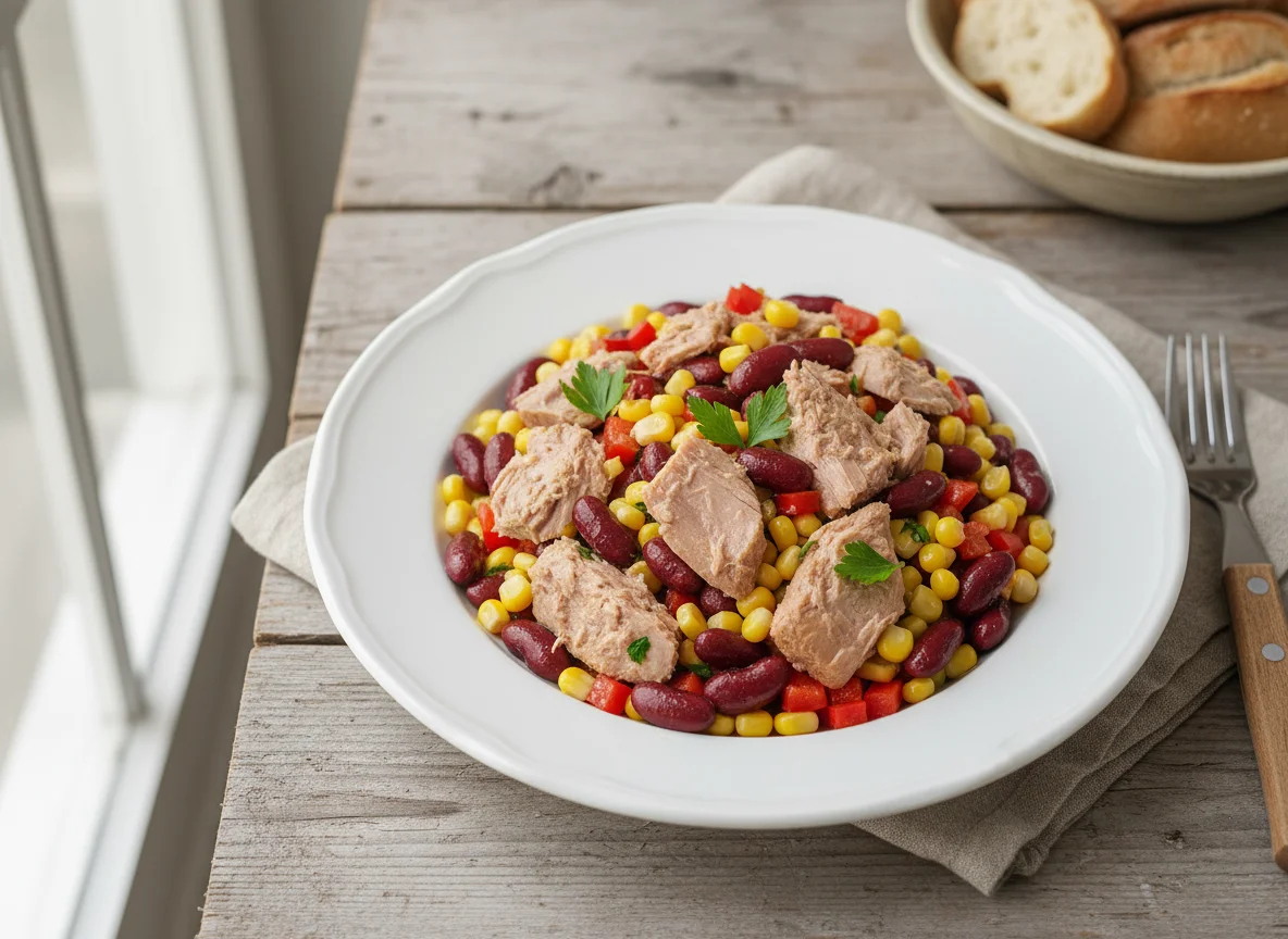 Thunfisch-Bohnen-Mais-Salat photo