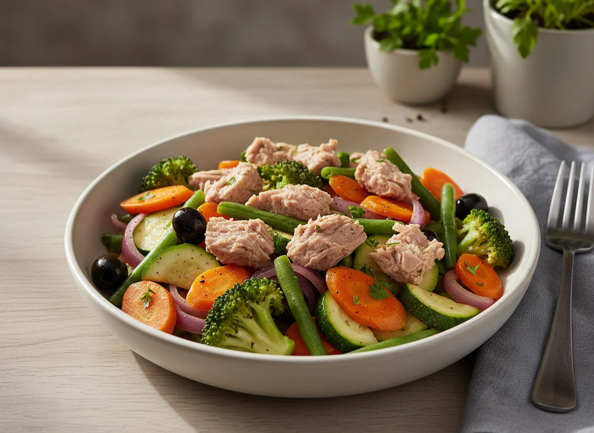 Thunfisch-Gemüsepfanne photo