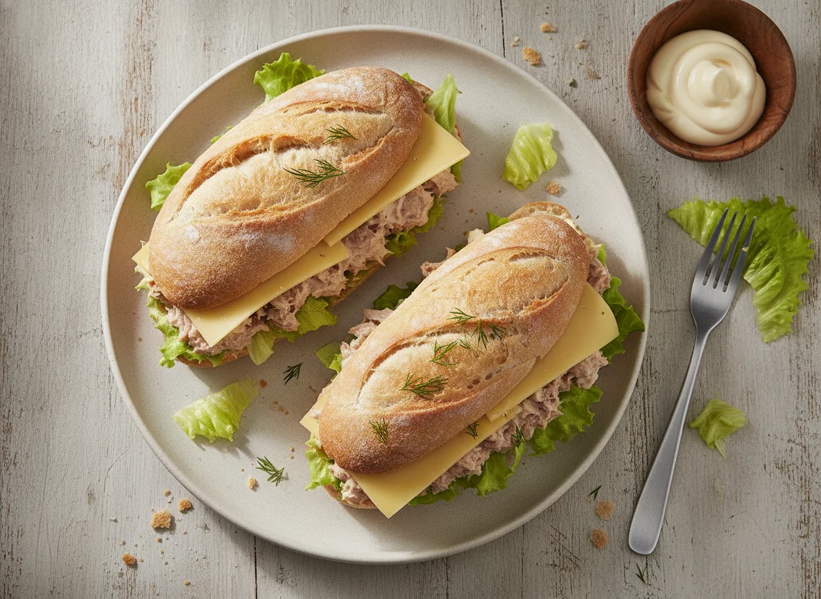Thunfisch-Käse-Sandwich photo