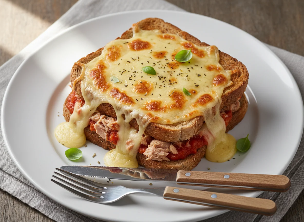 Thunfisch-Käse-Toast photo