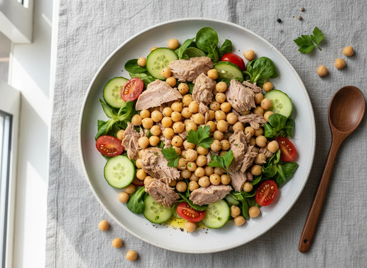 Thunfisch-Kichererbsen-Salat photo