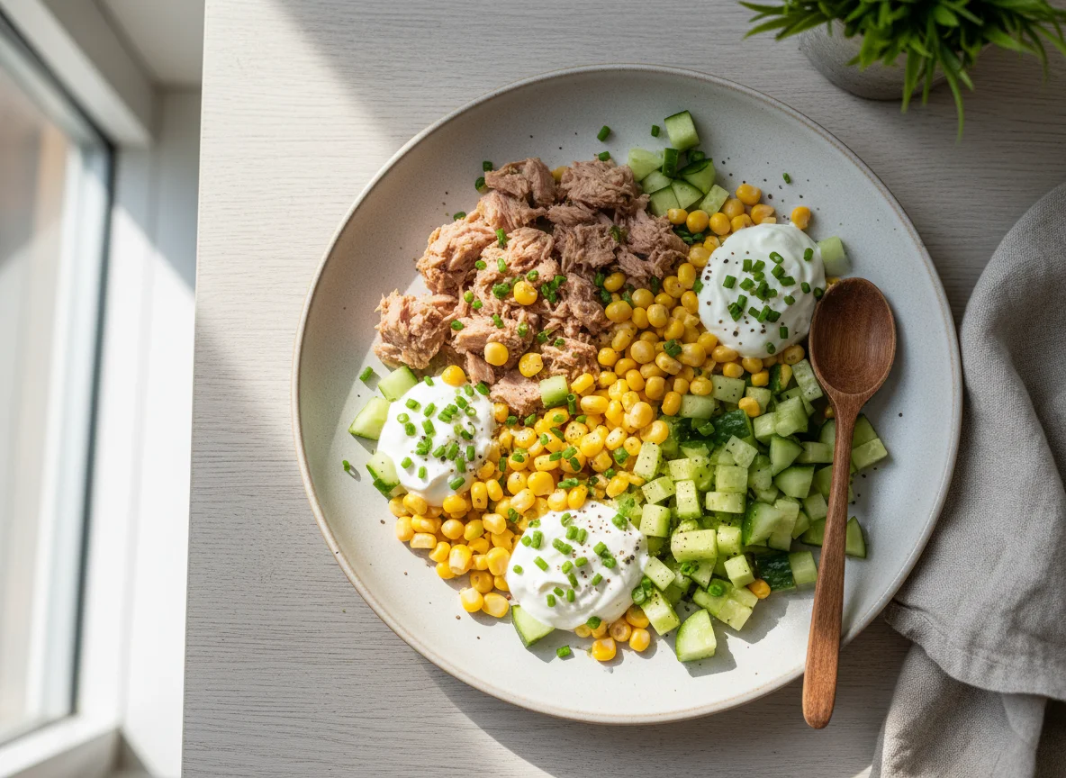 Thunfisch-Mais-Salat mit Skyr photo