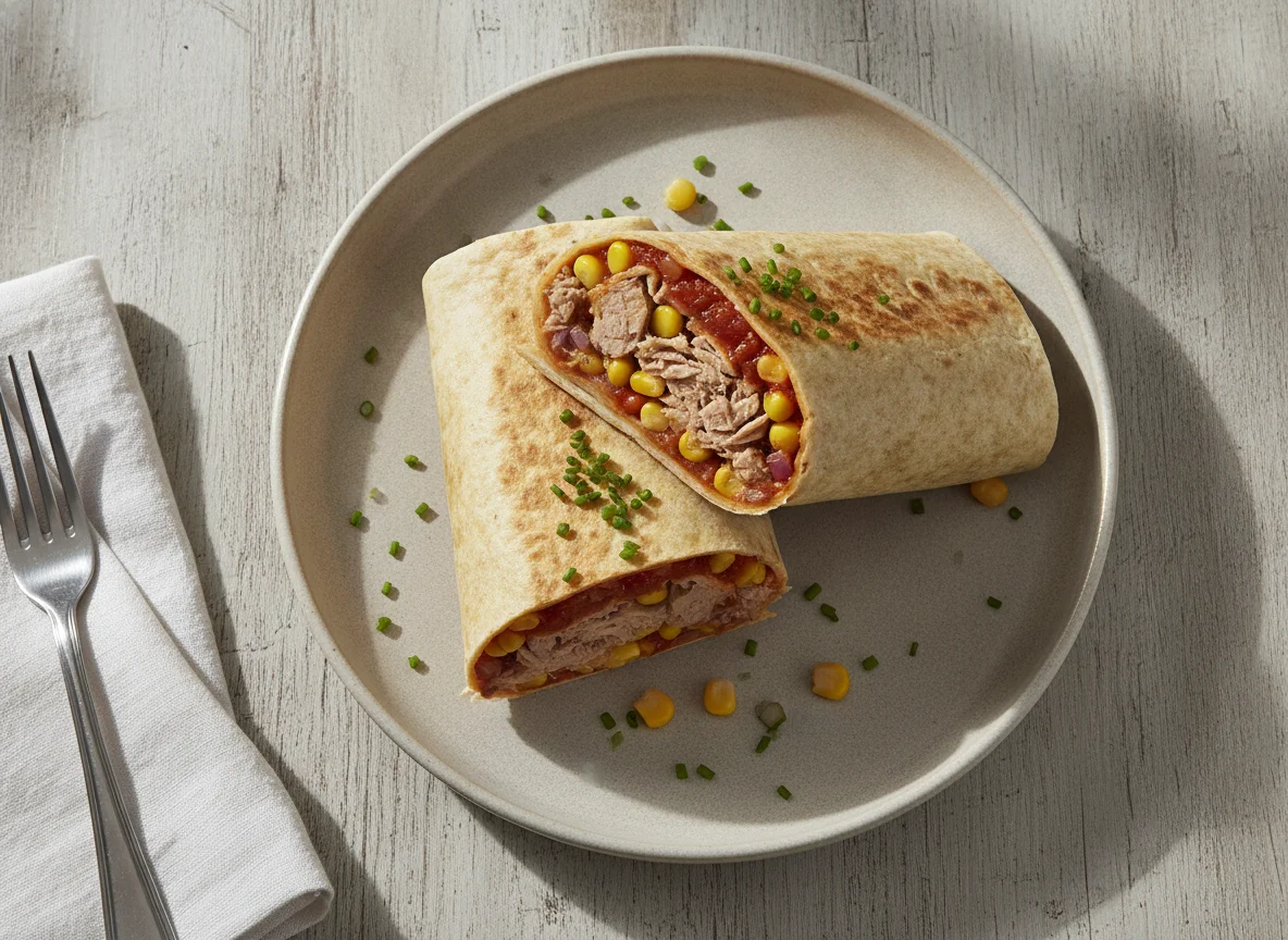 Thunfisch-Mais-Wrap photo