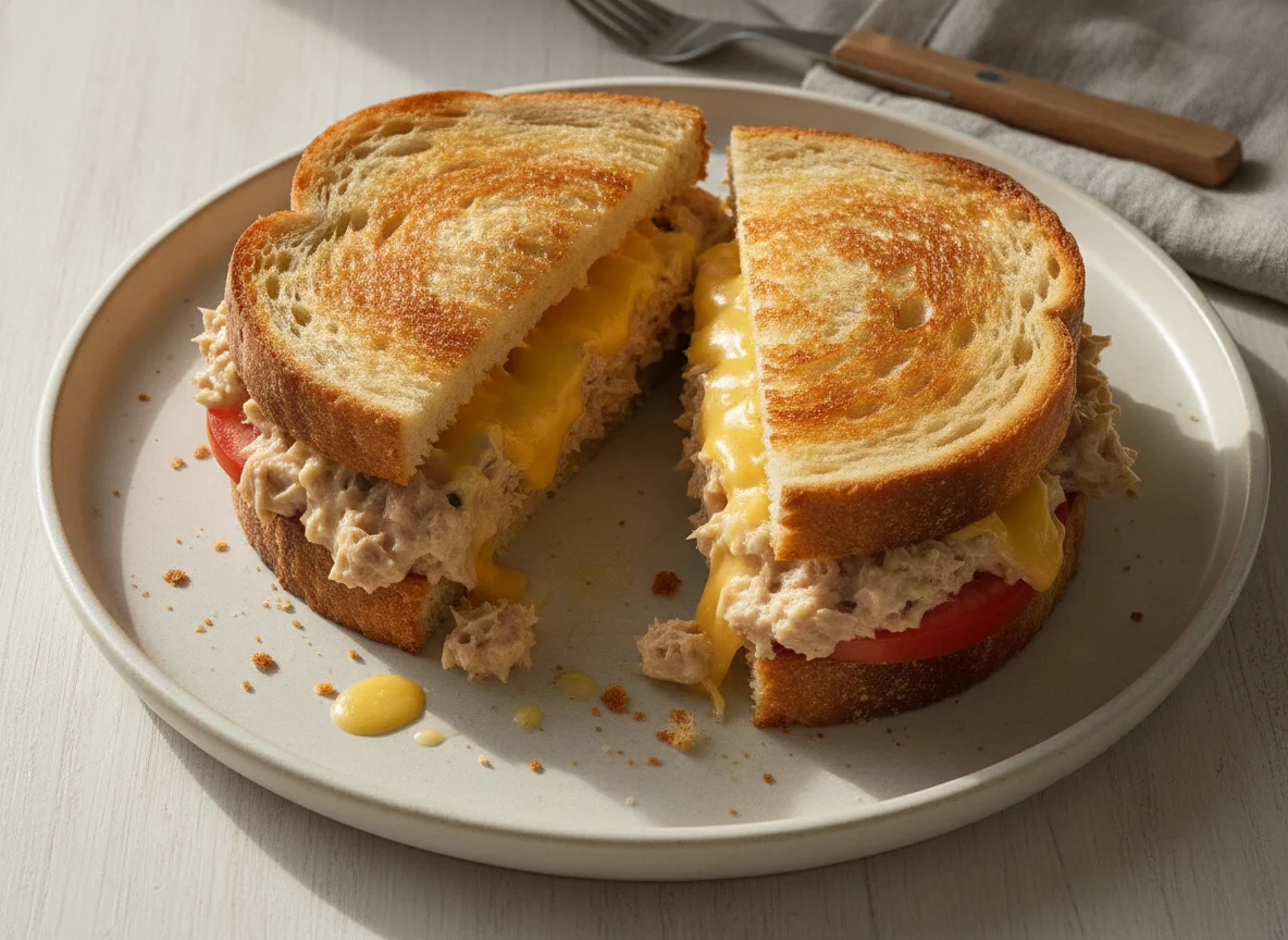 Thunfisch-Melt-Sandwich photo