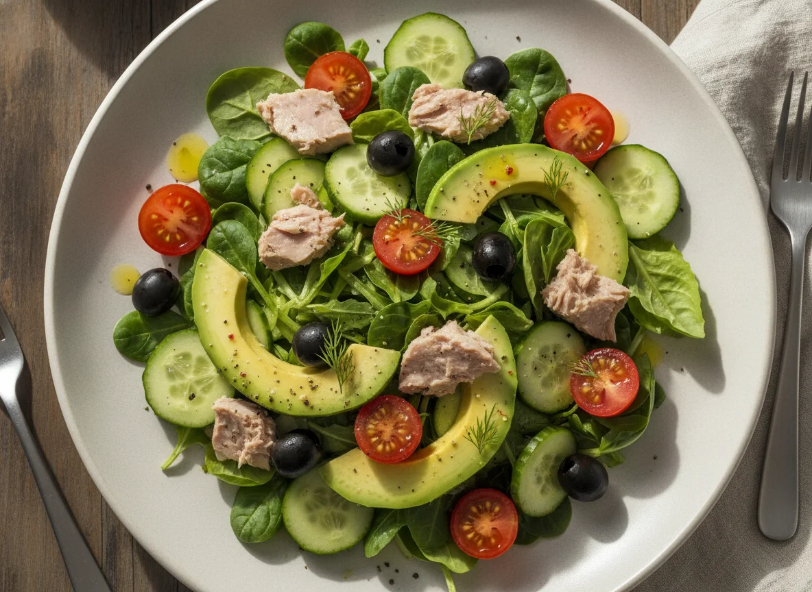 Thunfischsalat mit Avocado photo