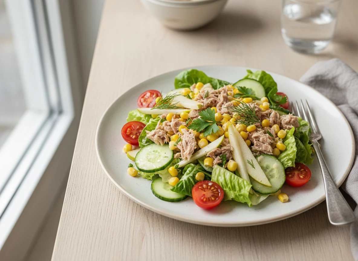 Thunfischsalat mit Birne photo