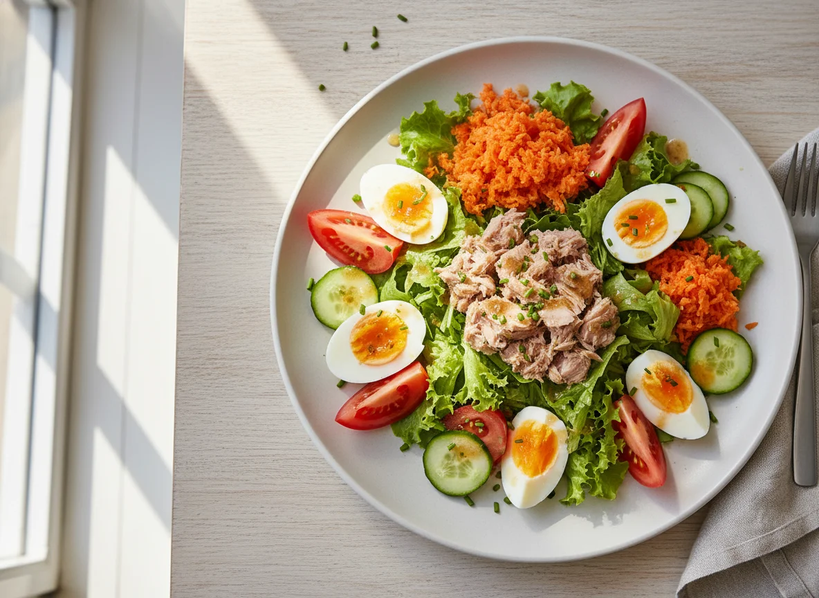 Thunfischsalat mit Ei photo