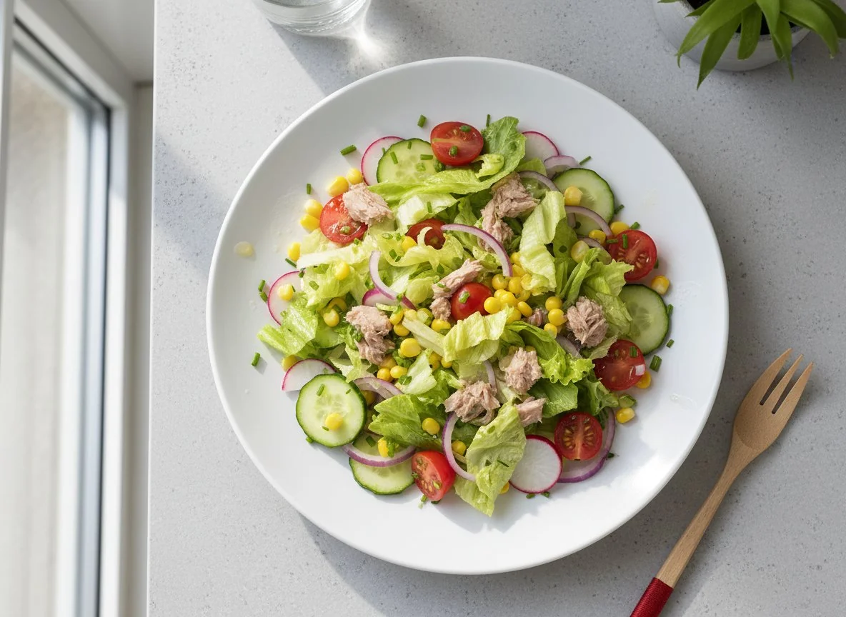 Thunfischsalat mit Gemüse photo
