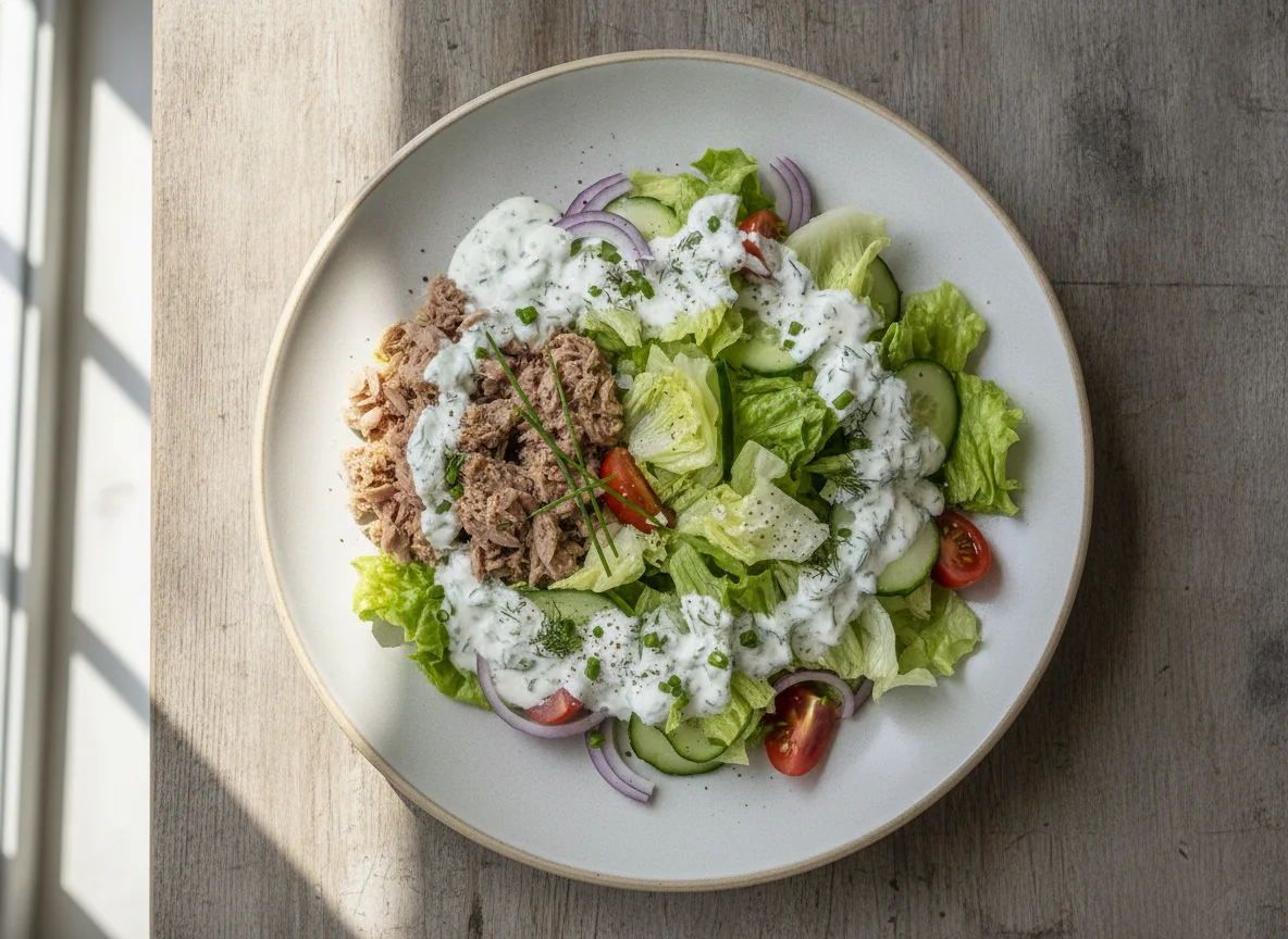 Thunfischsalat mit Joghurtdressing photo