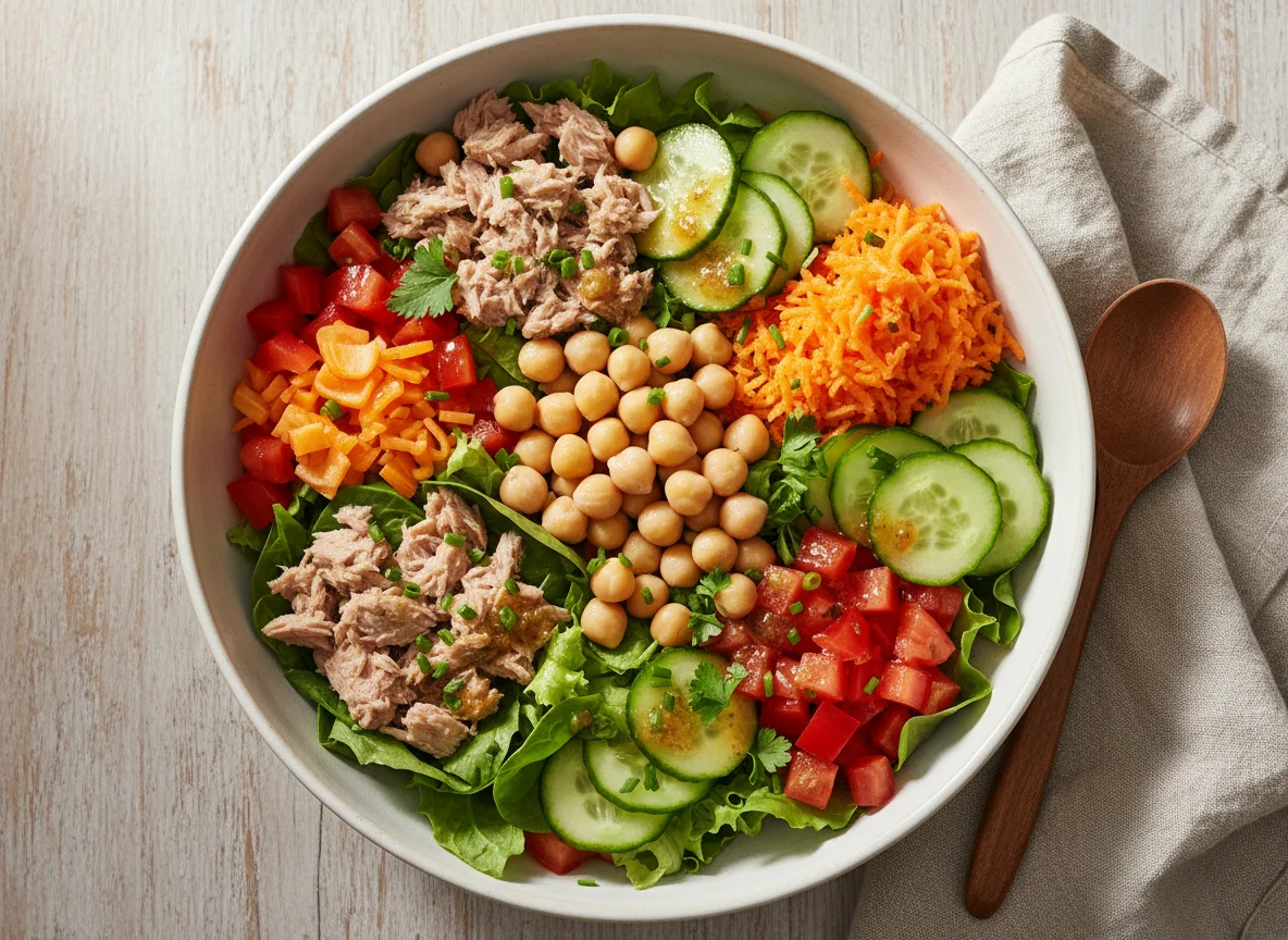 Thunfischsalat mit Kichererbsen photo