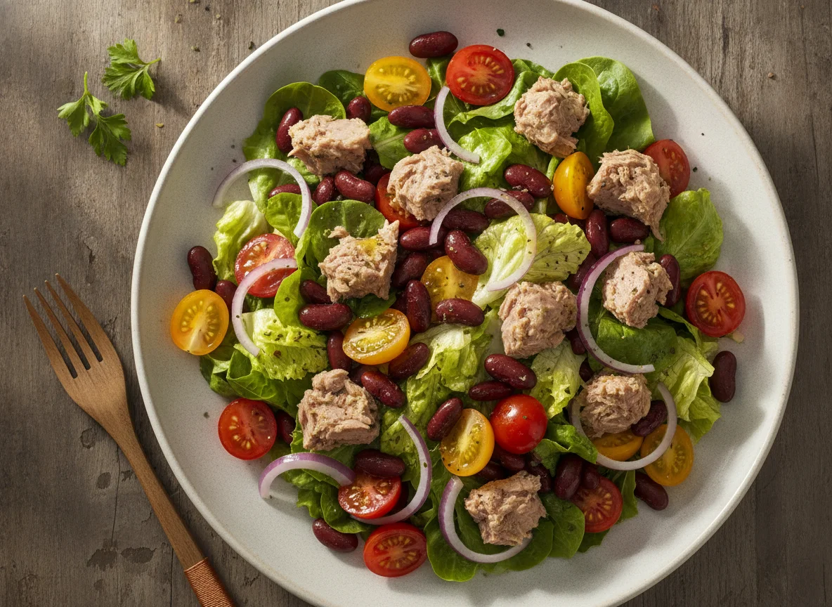 Thunfischsalat mit Kidneybohnen photo
