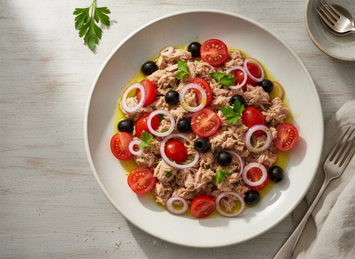 Thunfischsalat mit Kirschtomaten photo