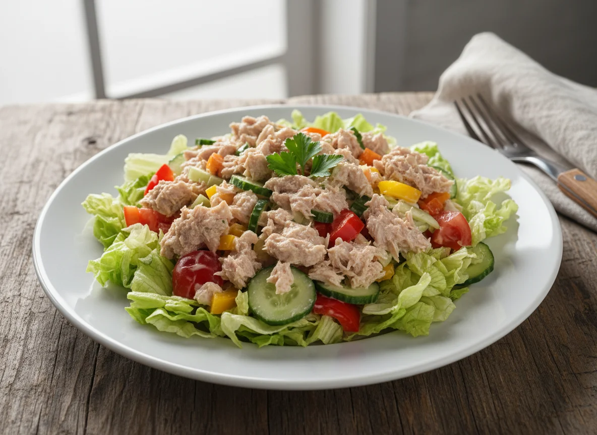 Thunfischsalat mit Mayonnaise photo