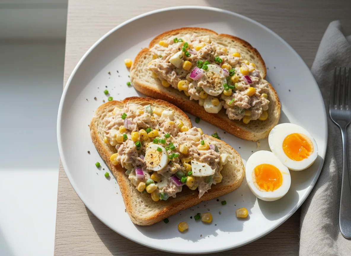 Thunfischsalat-Toast photo