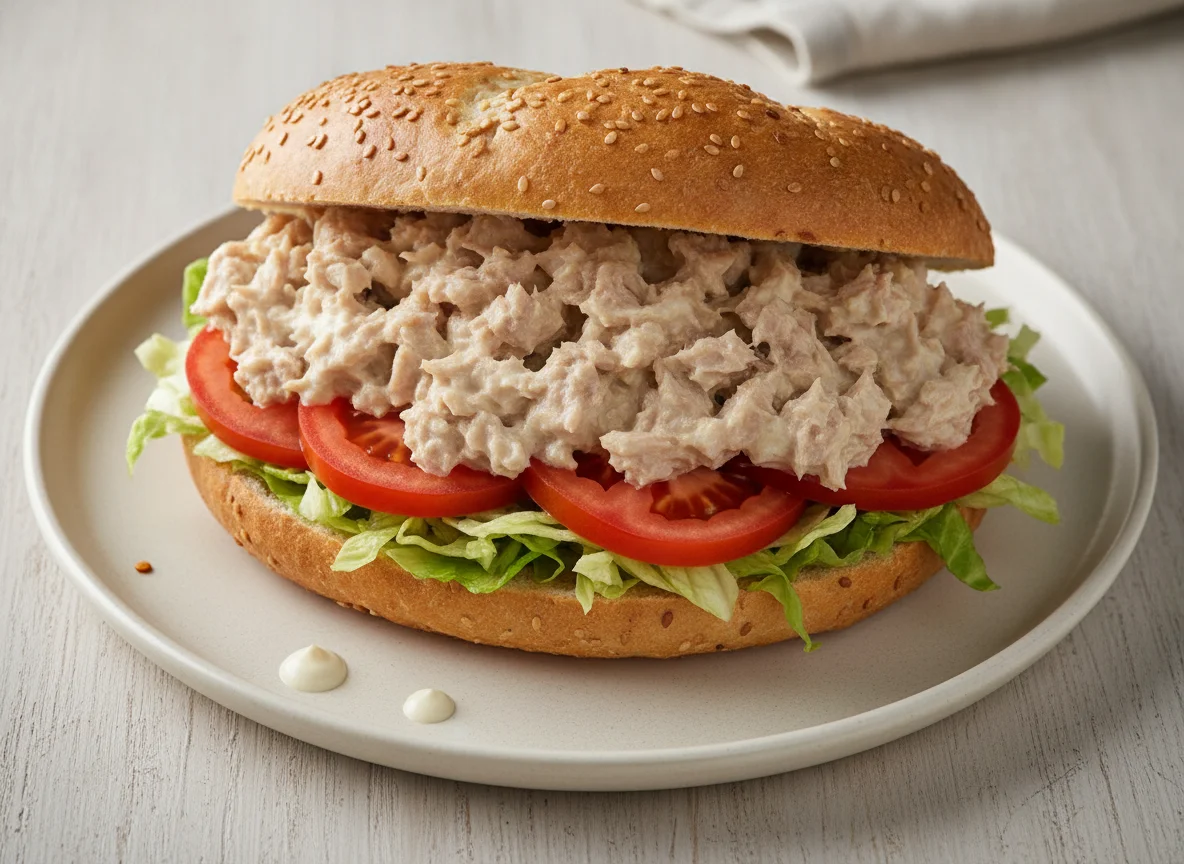 Thunfisch-Sandwich im Fladenbrot photo