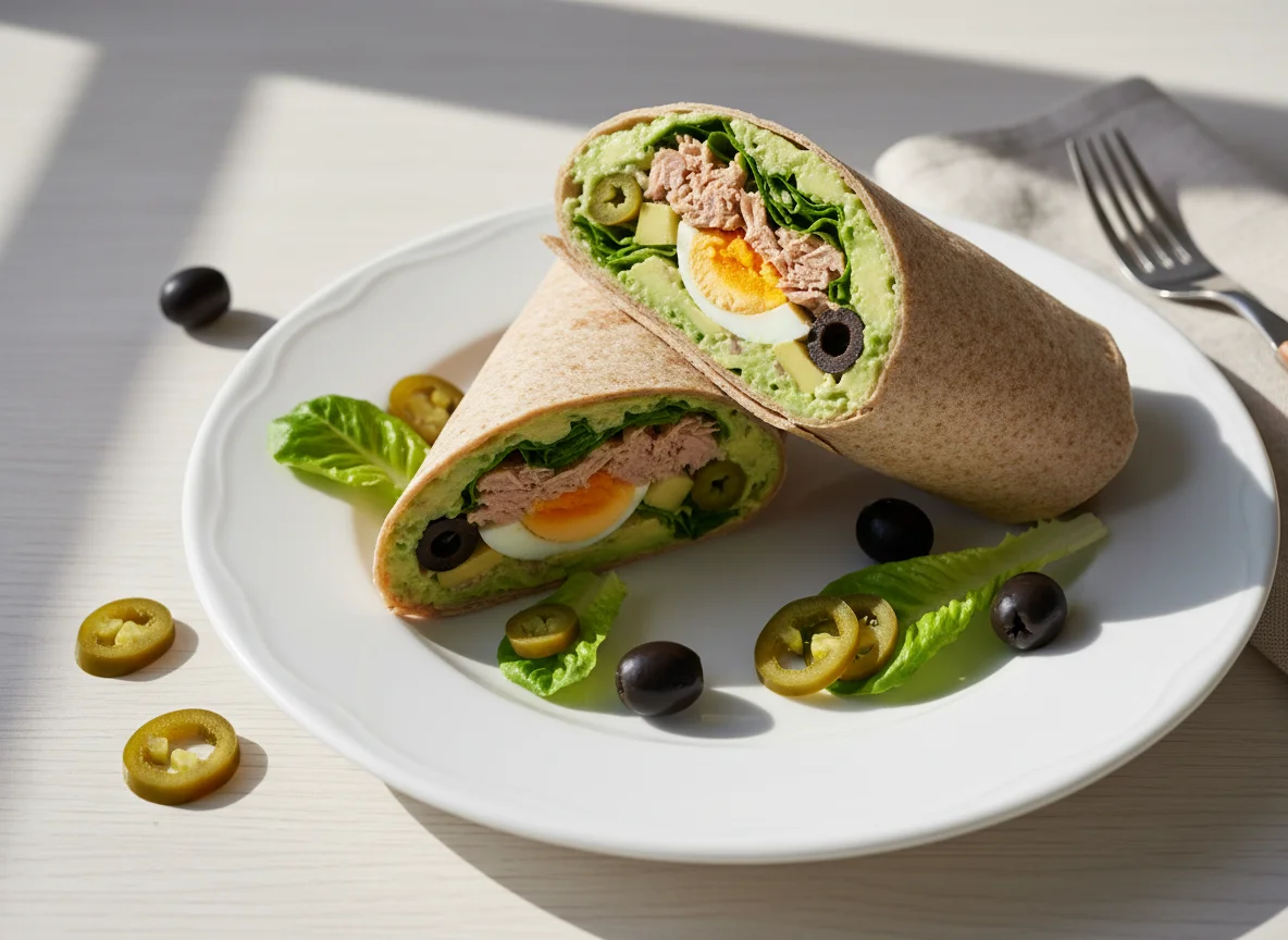 Thunfisch-Wrap mit Avocado-Creme photo