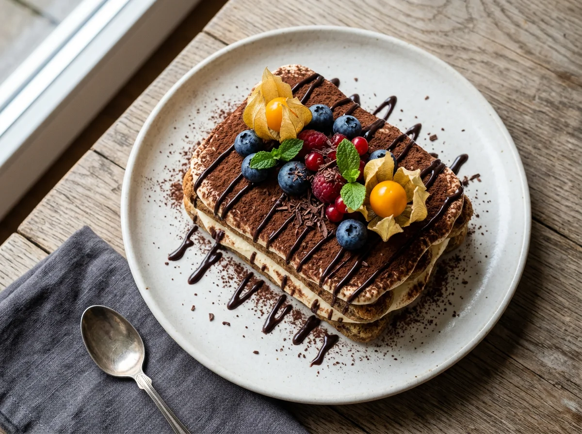 Tiramisu mit Beeren photo