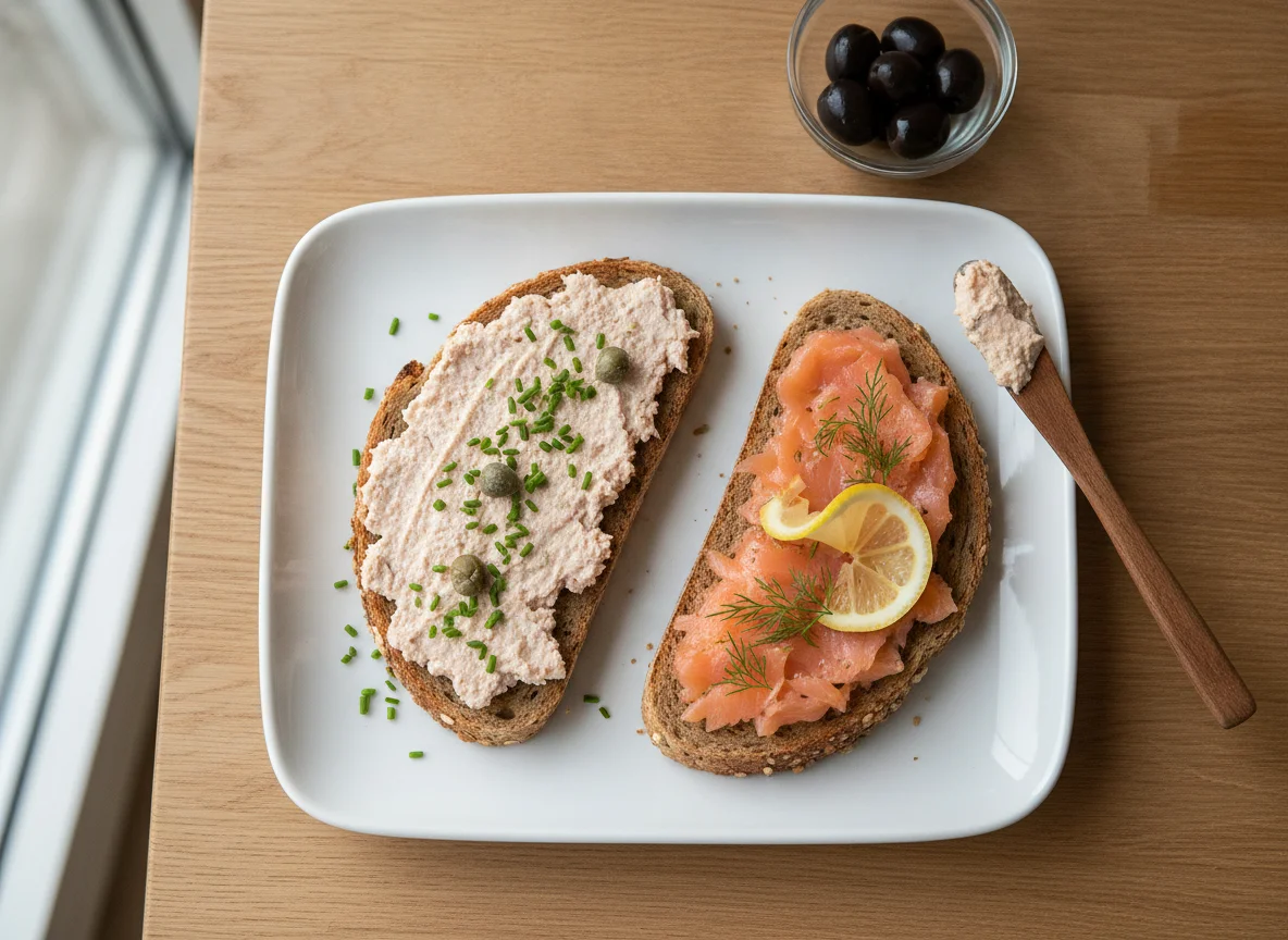 Toast mit Brotaufstrich photo