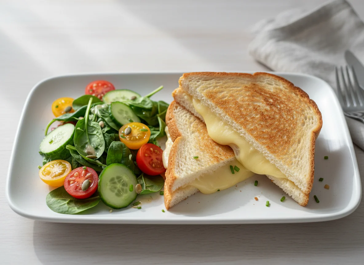 Toast mit Salat photo