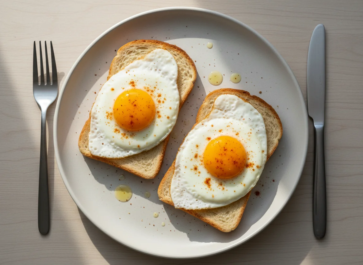 Toast mit Spiegelei photo