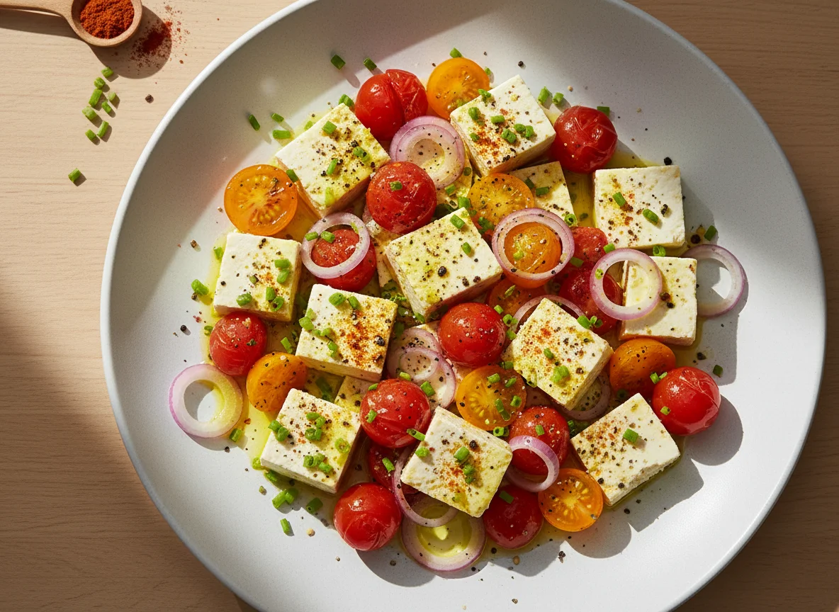 Tofu-Feta-Gericht photo