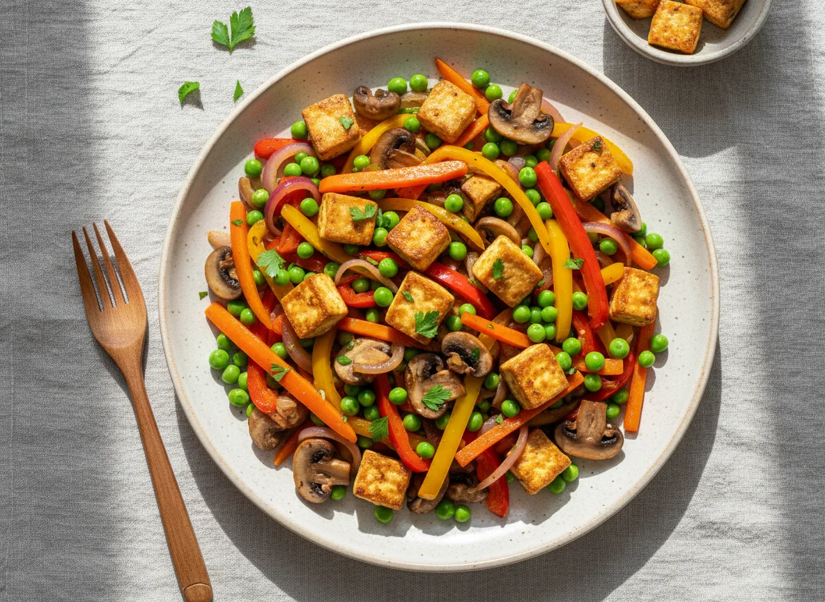 Tofu-Gemüsepfanne photo