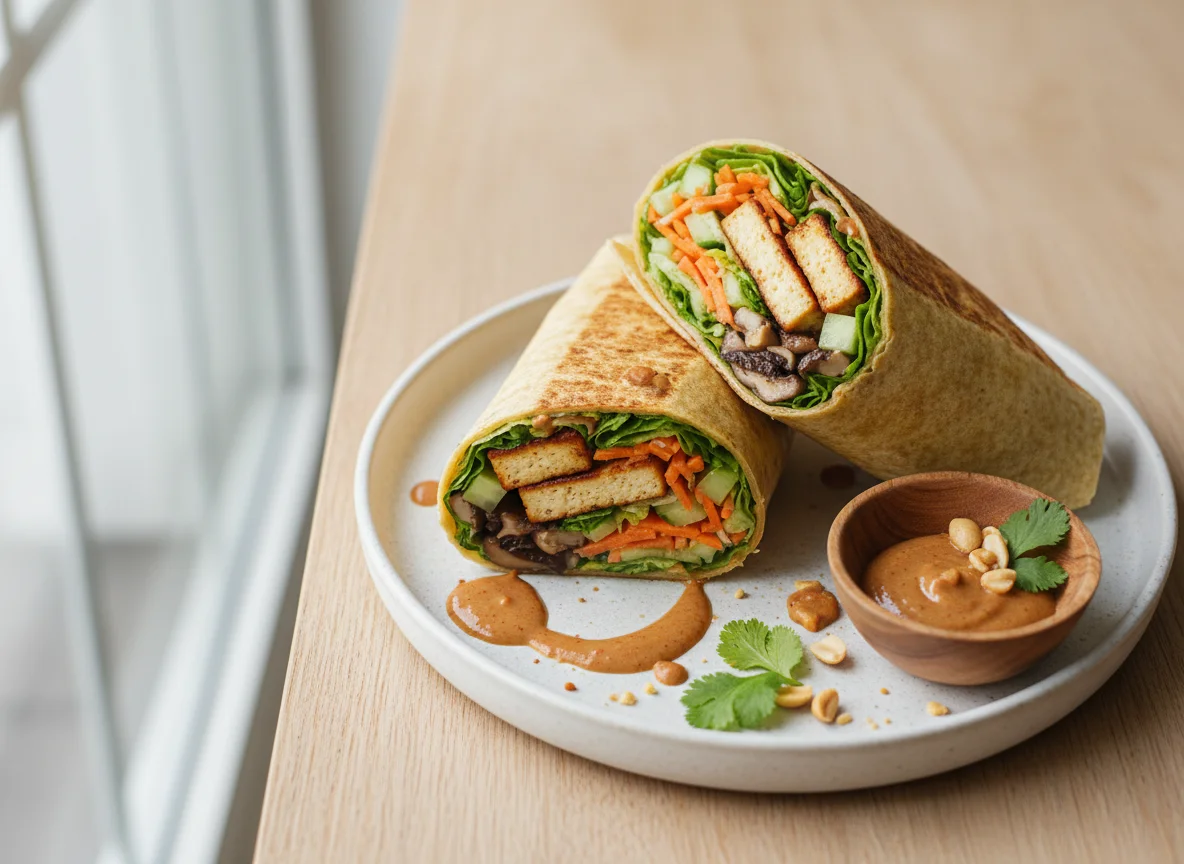 Tofu-Gemüse-Wrap photo
