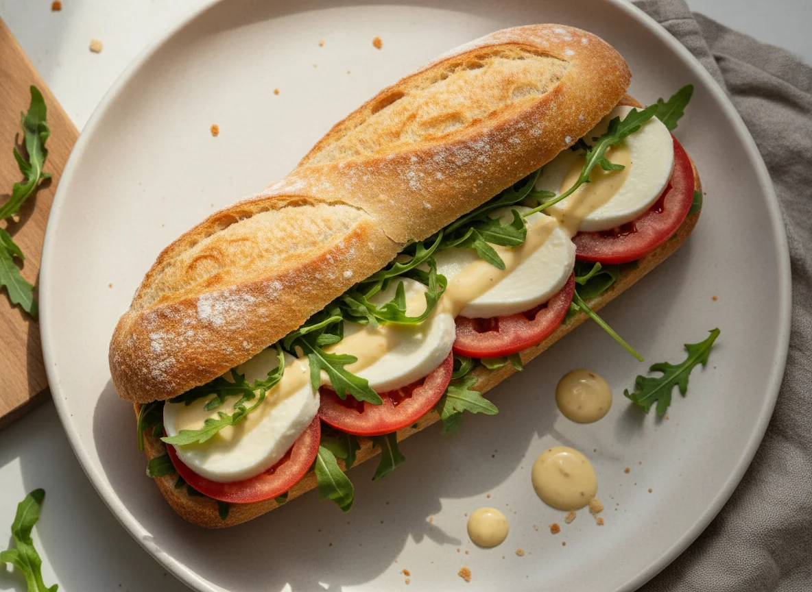 Tomate-Mozzarella Baguette photo