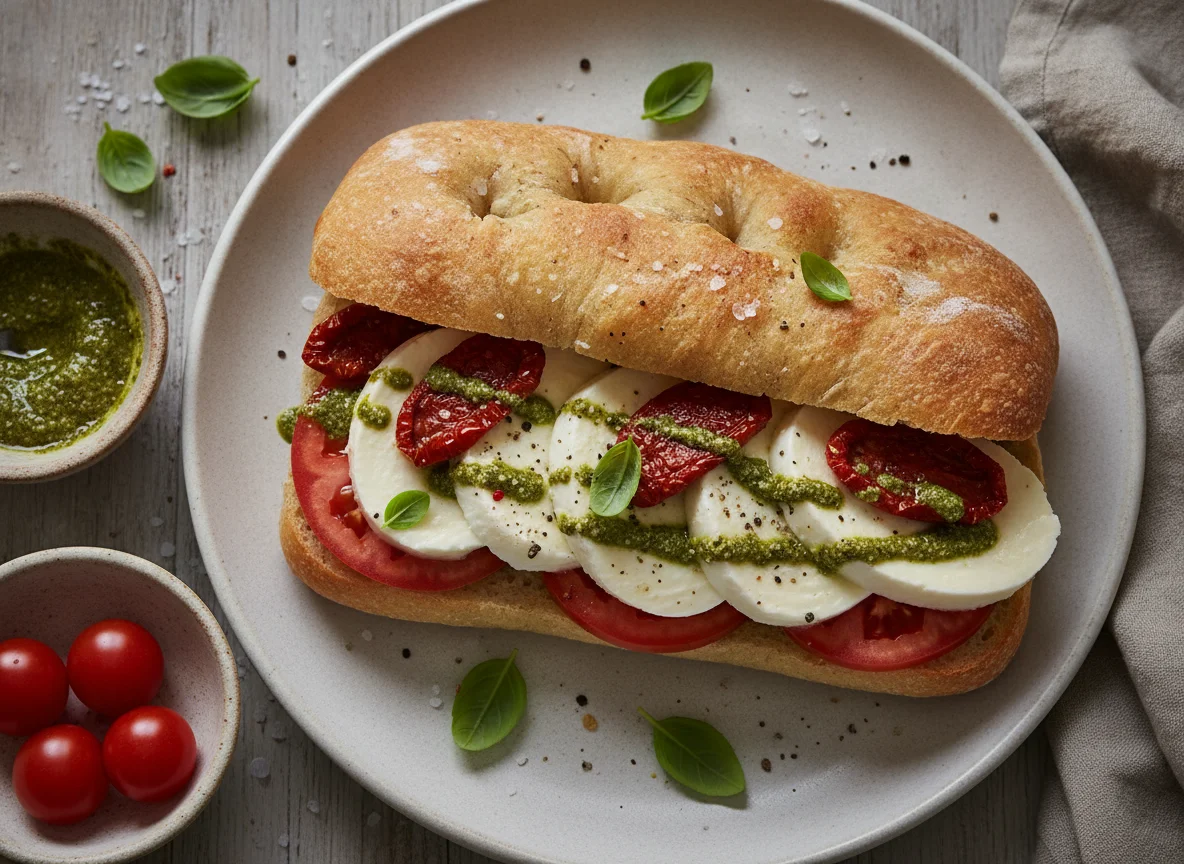 Tomate-Mozzarella-Focaccia photo