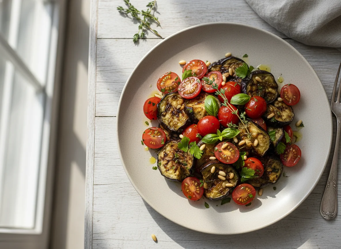Tomaten-Auberginen-Salat photo