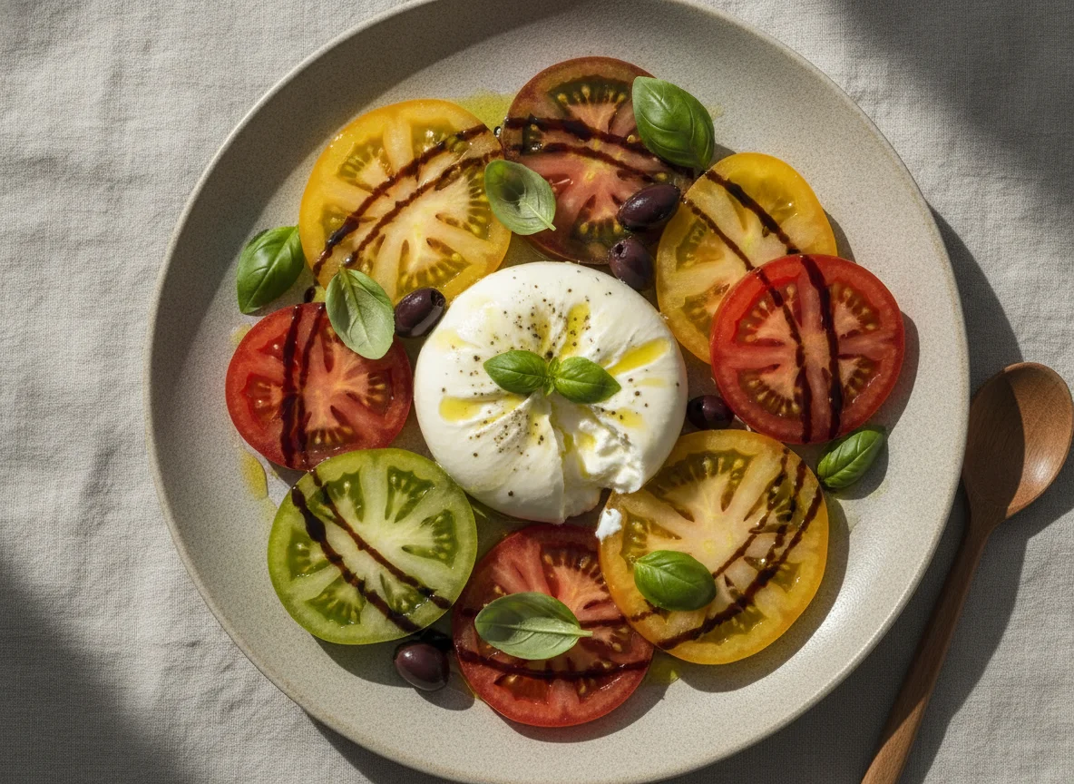 Tomaten-Burrata-Salat photo