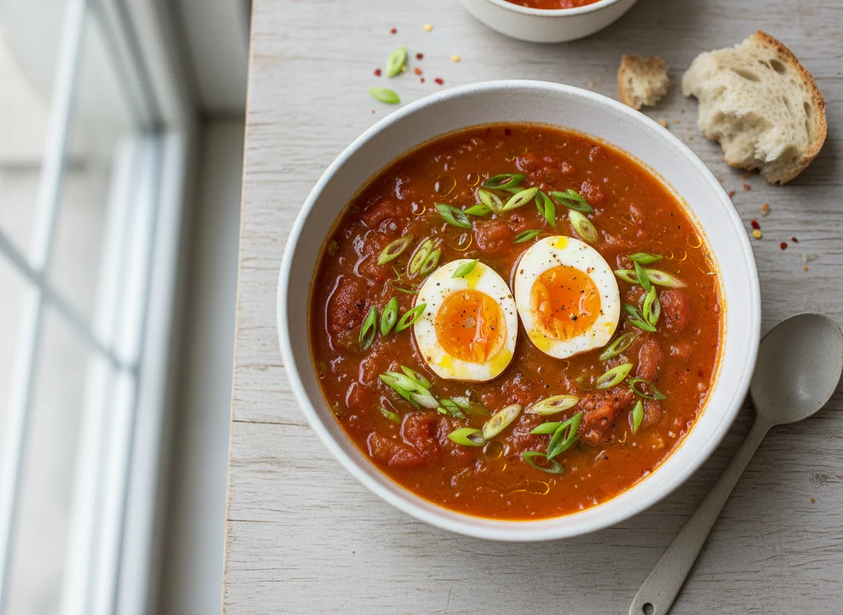 Tomaten-Eier-Suppe photo