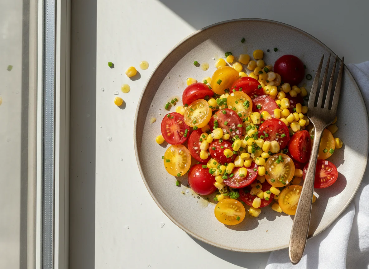 Tomaten-Mais-Salat photo