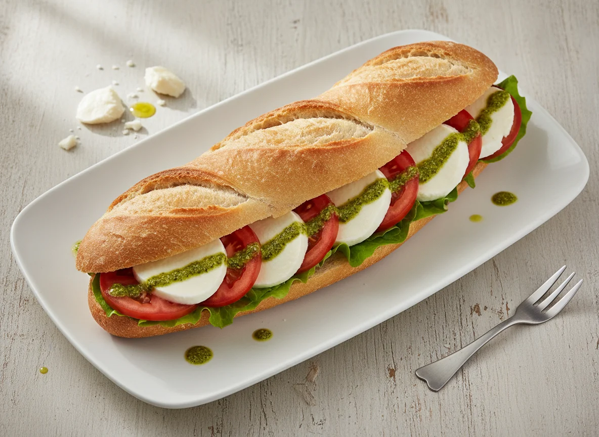 Tomaten-Mozzarella Baguette photo
