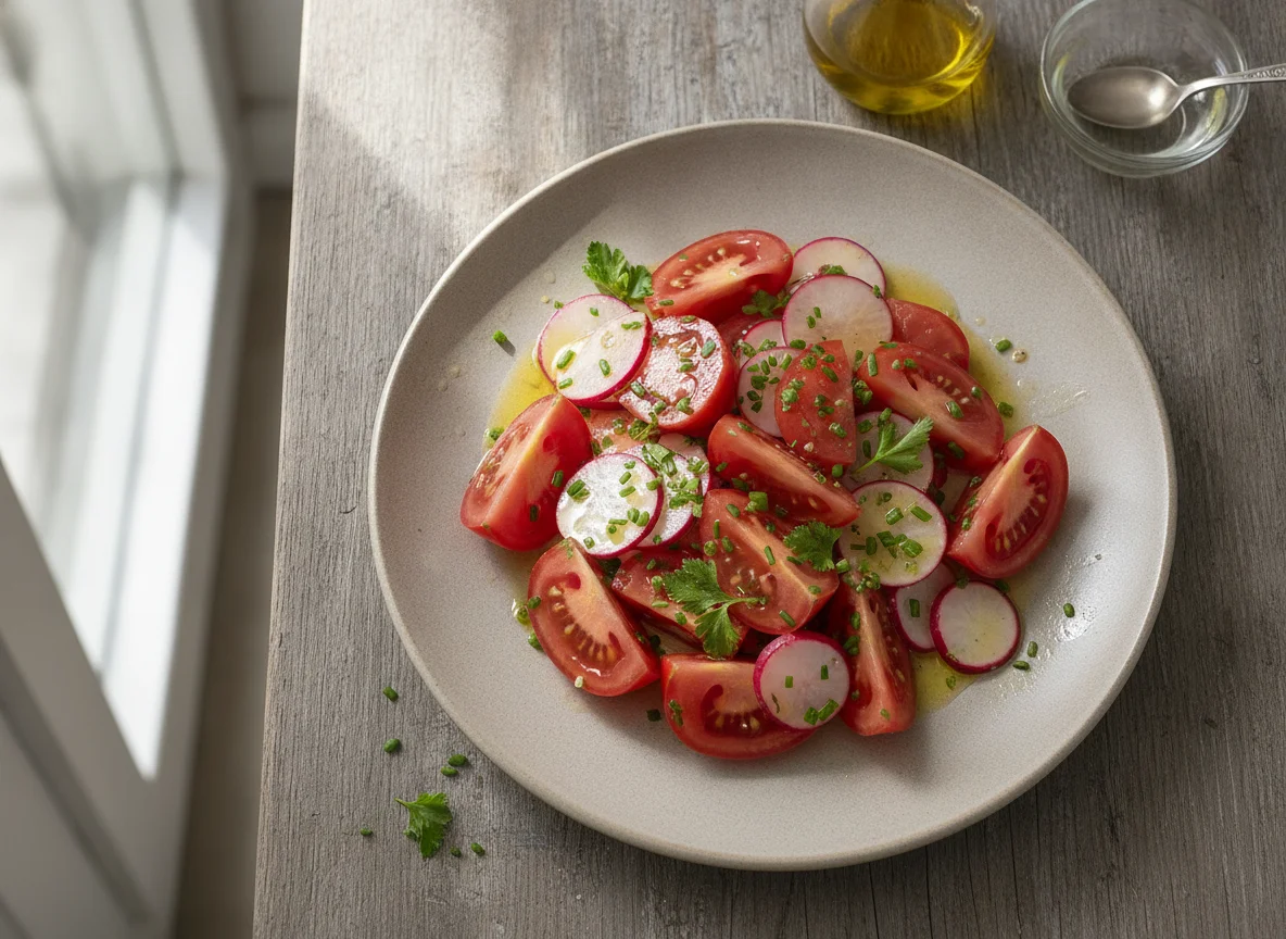 Tomaten-Radieschen-Salat photo