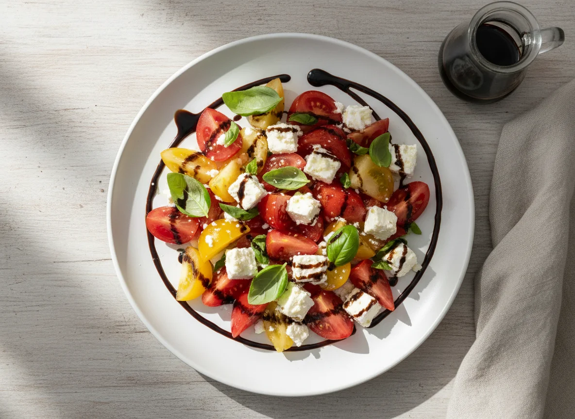 Tomatensalat mit Feta und Balsamico photo