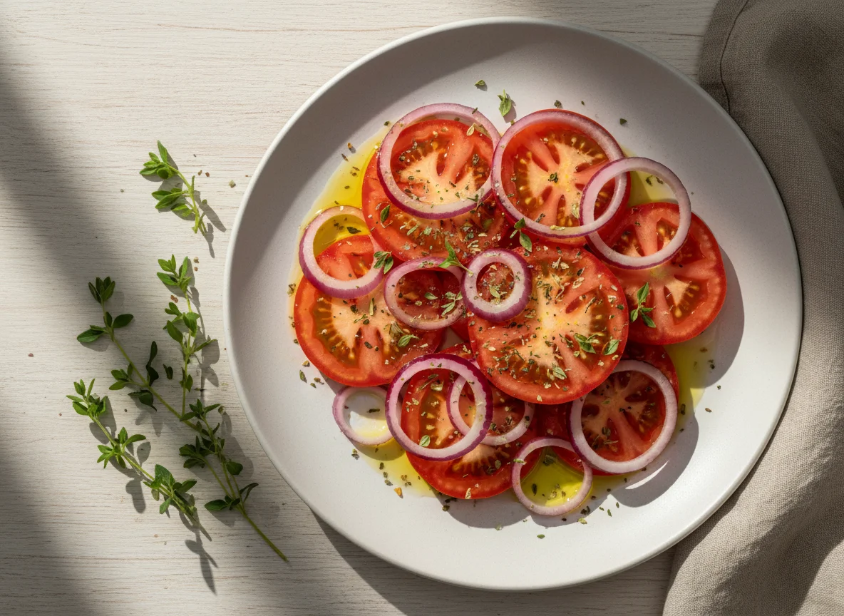 Tomaten-Zwiebel-Salat photo