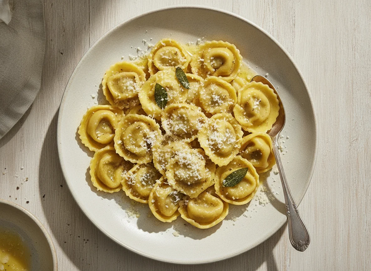 Tortellini mit Buttersoße photo