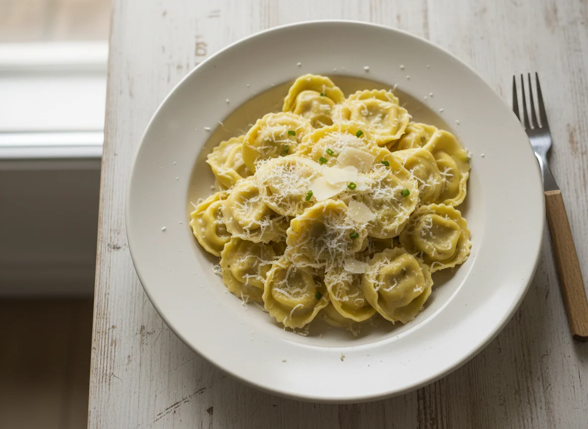 Tortellini mit Käse photo