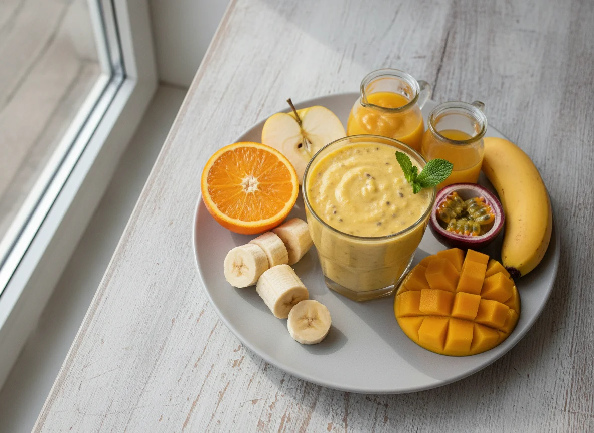 true fruits Smoothie Yellow photo