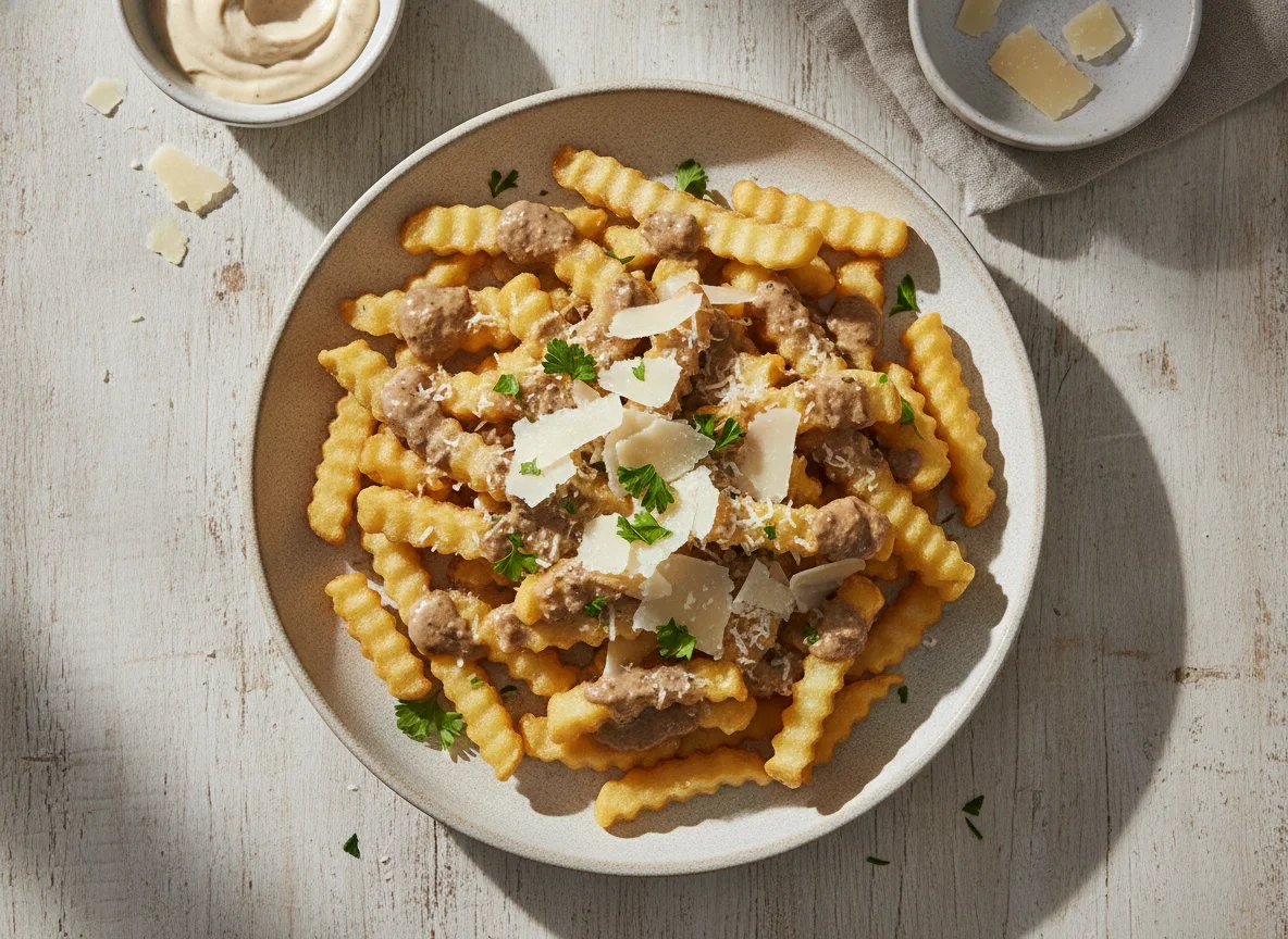 Trüffel-Pommes mit Parmesan photo