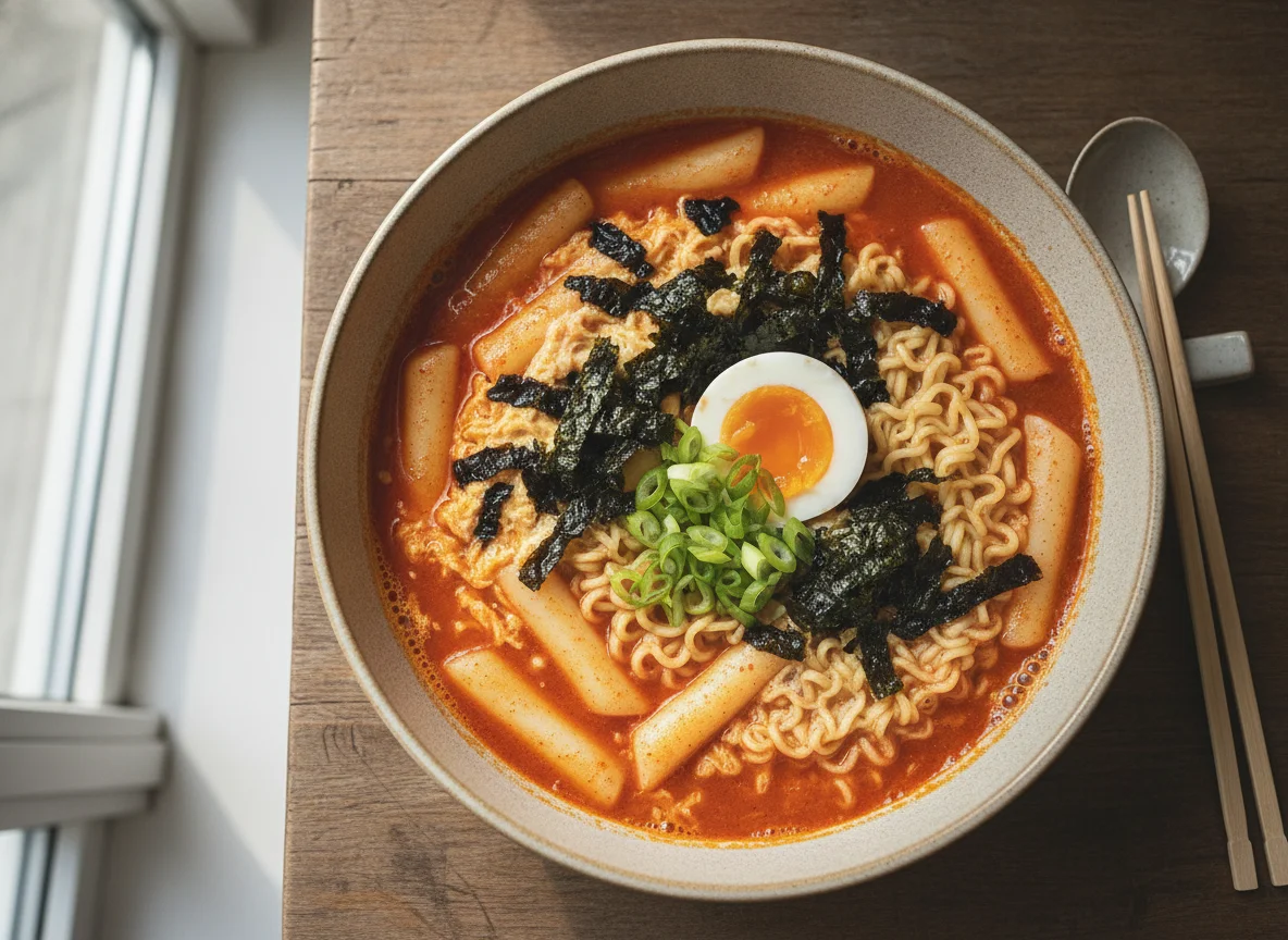 Tteokbokki-Ramen-Suppe photo