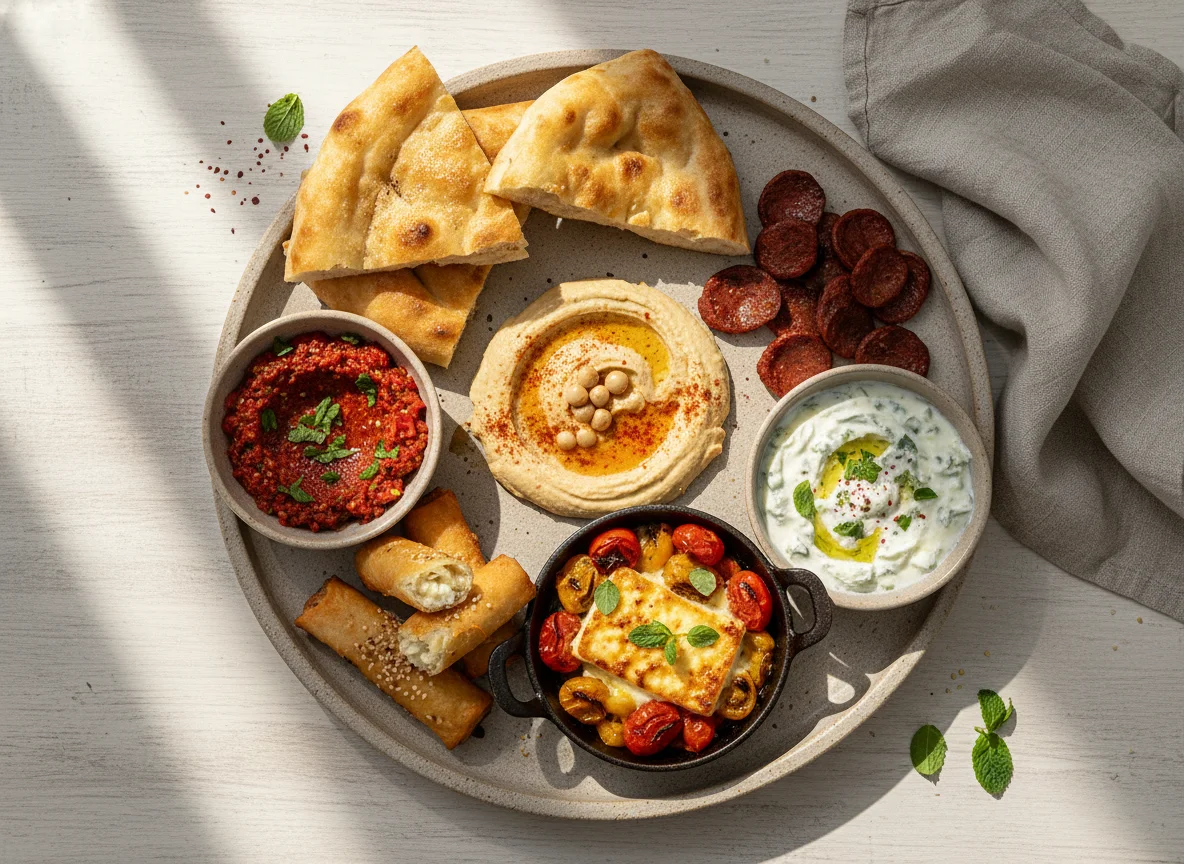 Türkische Mezze-Platte photo