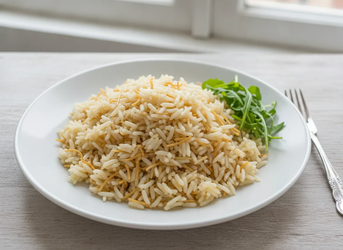 Türkischer Reis mit Fadennudeln (Şehriyeli Pilav) photo