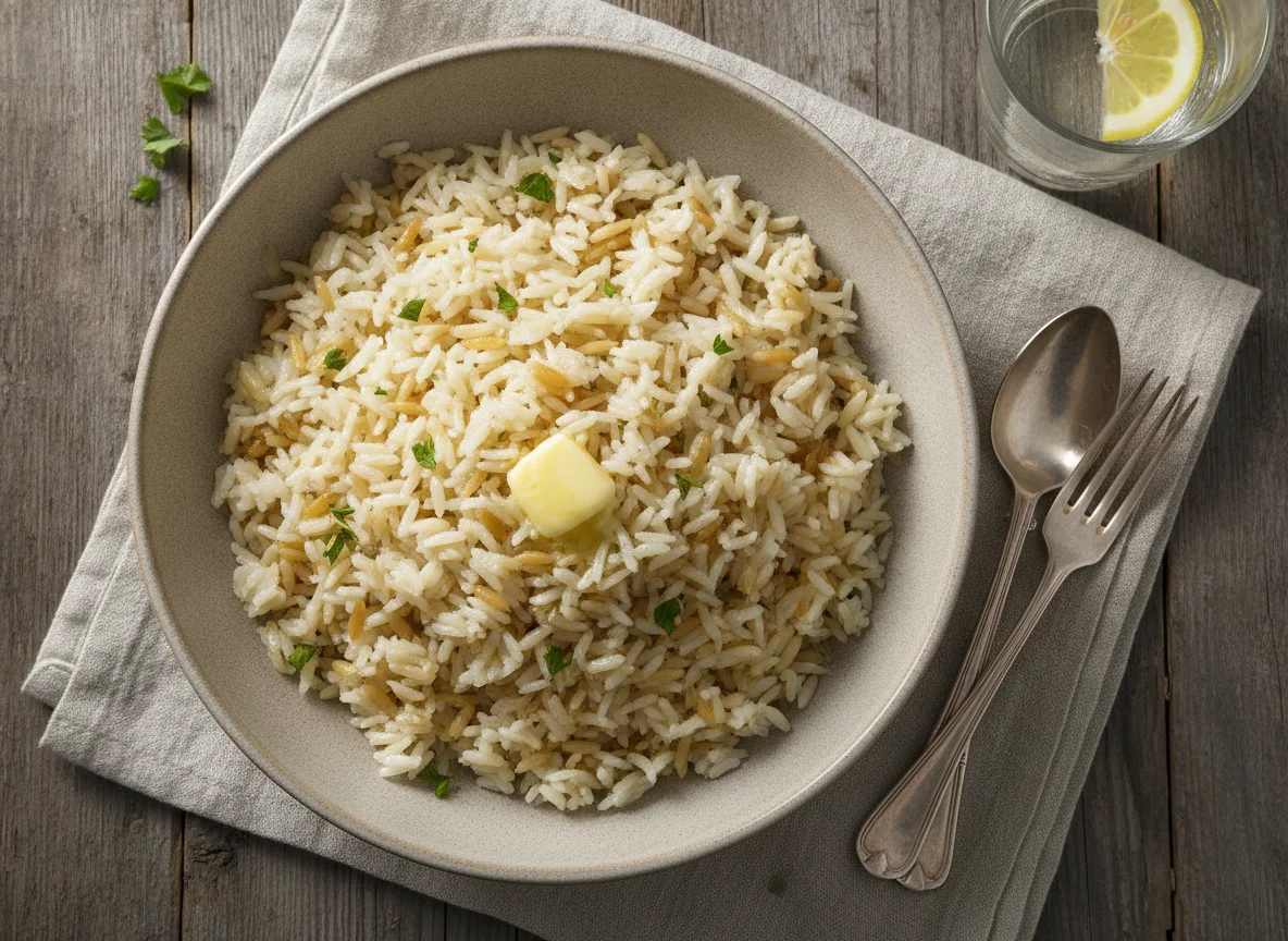 Türkischer Reis mit Orzo (Şehriyeli Pilav) photo