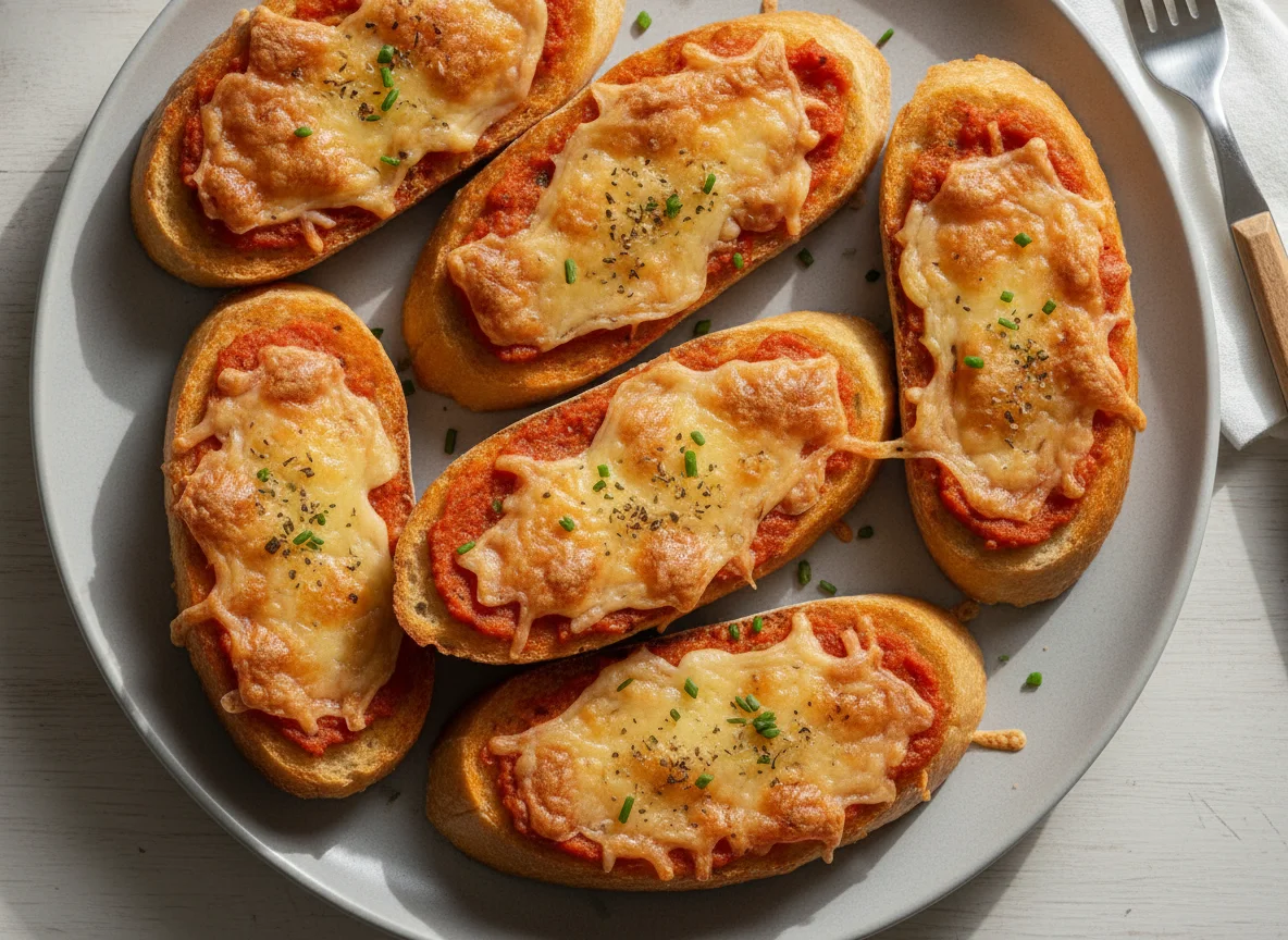 Überbackene Baguettescheiben photo