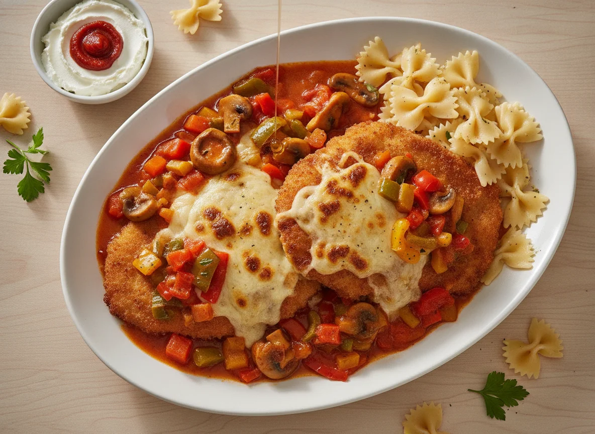 Überbackene Zigeunerschnitzel photo
