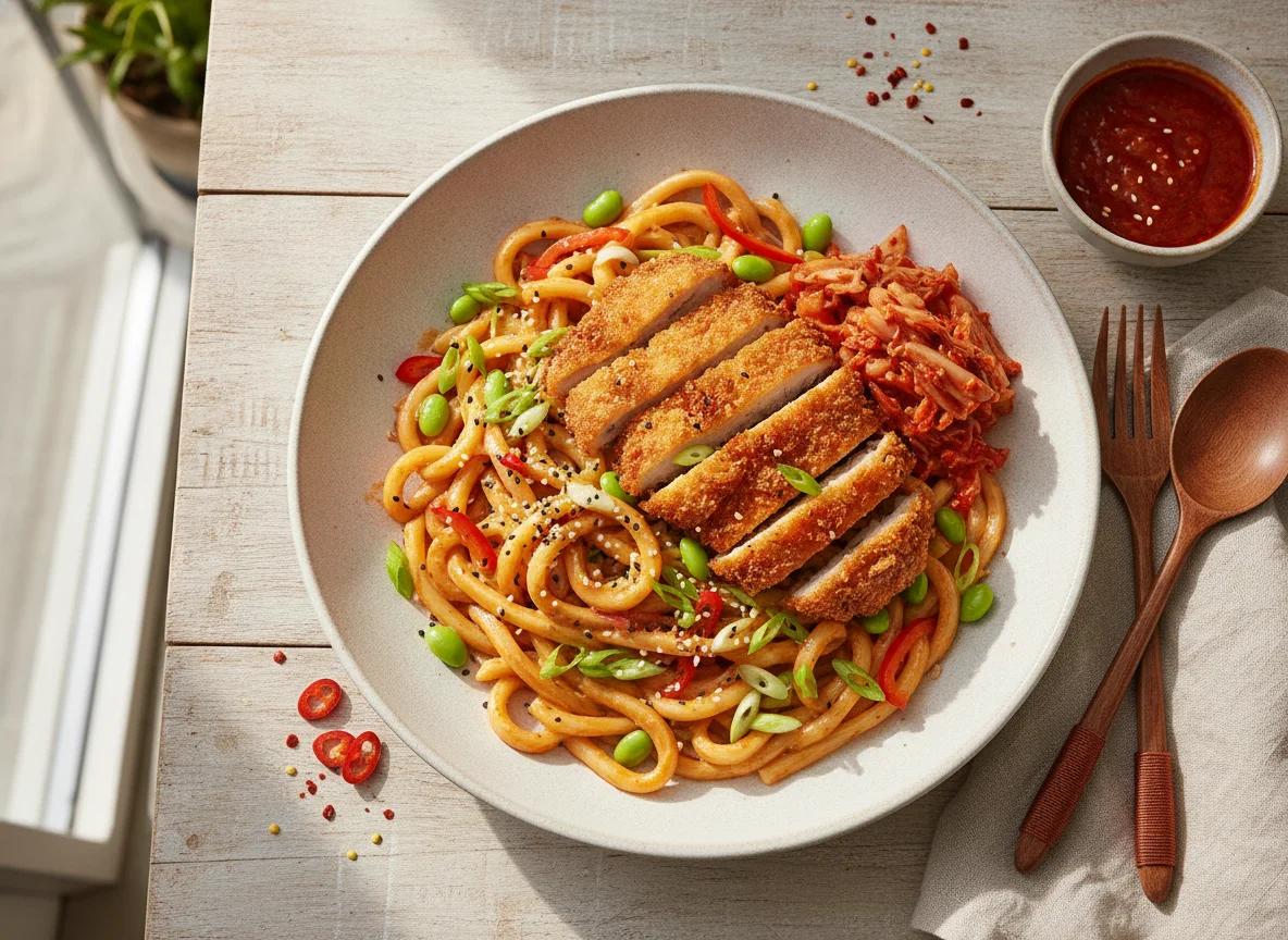 Udon Kimchi Chicken Katsu photo